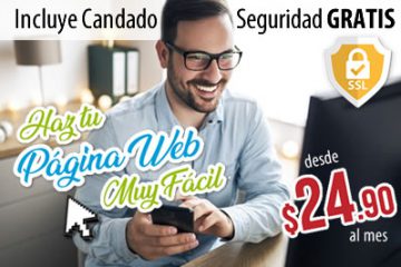 haz tu pagina web con tu hosting y dominio