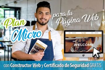 plan micro promocion hosting y dominio para tu pagina web