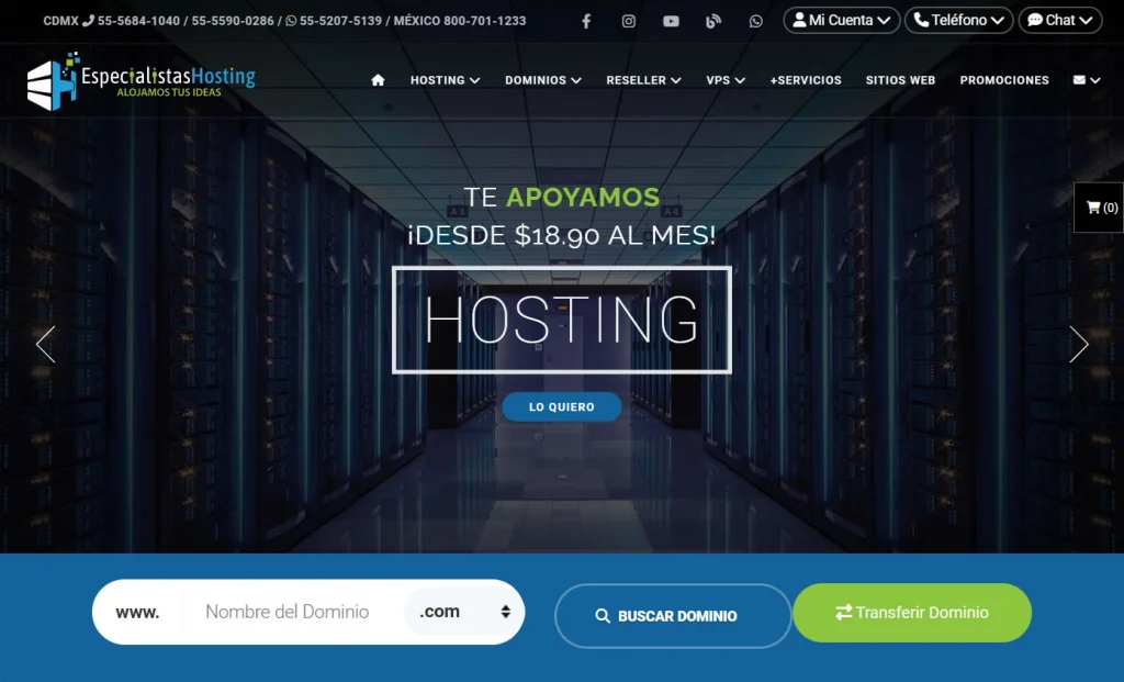 sitio web especialistas hosting pagina web, tienda online para hosting y dominio