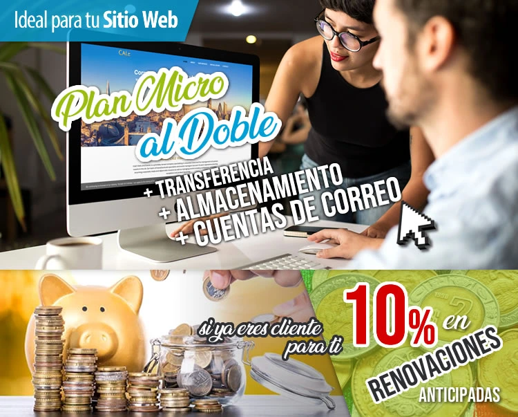 promocion plan hosting micro especialistas hosting