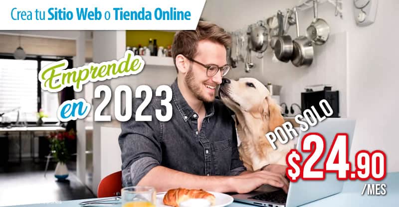 emprende en 2023 con un sitio web o tienda virtual