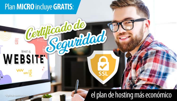 Plan de Hosting con certificado de seguridad SSL gratis