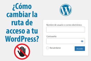 como cambiar la ruta de acceso a wordpress