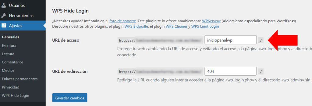 configurar-WPS-Hide-Login-wordpress