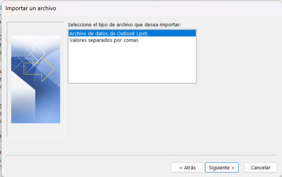 Cómo abrir un respaldo pst de mis emails en microsoft outlook