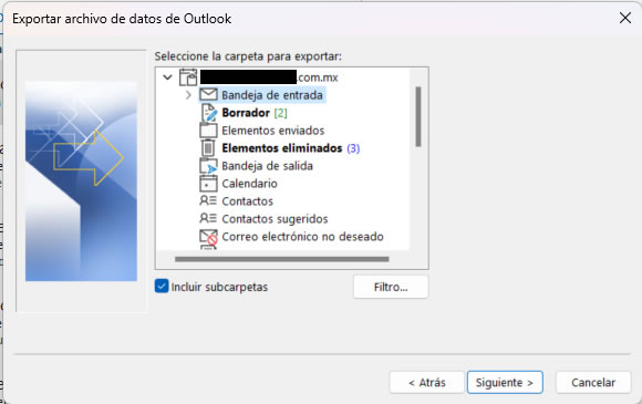 tutorial para crear un respaldo de mis emails en microsoft outlook